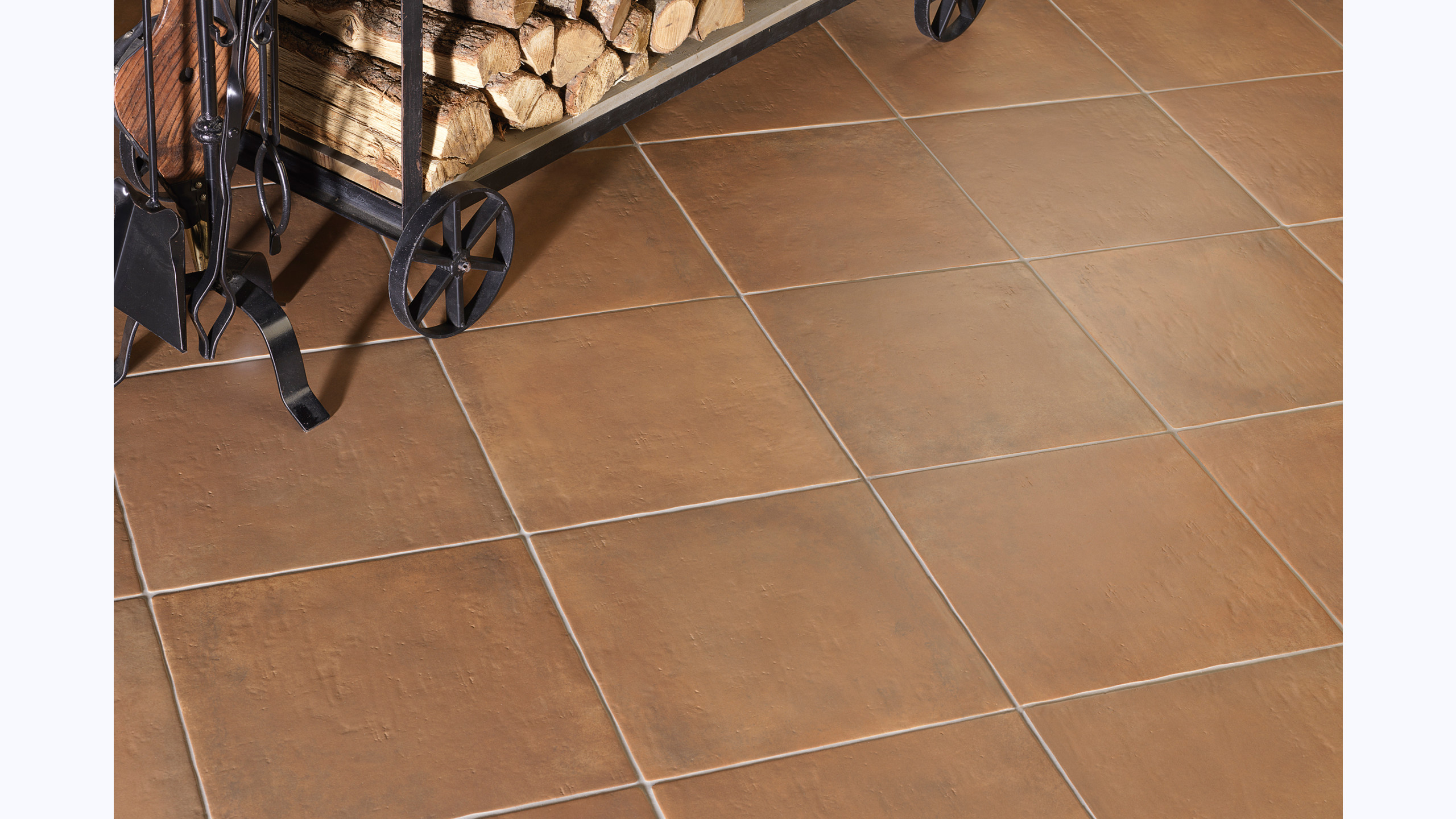 Cotto Nature 14" x 14" Gloss Floor & Wall Tile in Siena alt image